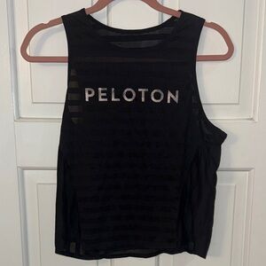Peloton Women's Black Mesh Muscle Tee